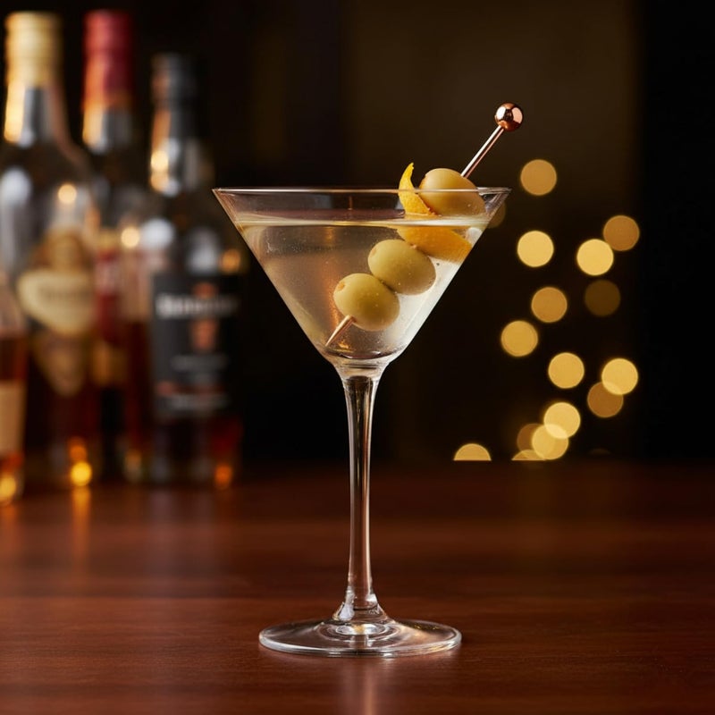 I-MART 15 Pack Stainless Steel Cocktail Picks Martini Olive Skewers, Reusable Metal Garnish Sticks for Drinks, Appetizers, Bloody Mary, Olives, Citrus, Fruit Decor (Rose Gold, 4.25 Inch) - Image 3